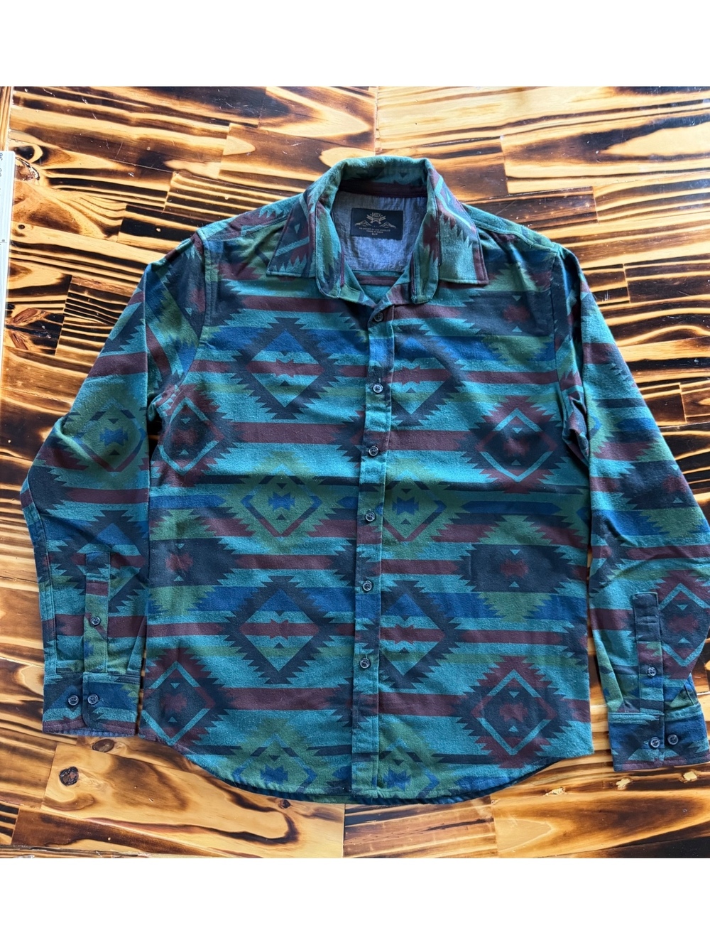 M.R.X. Southwestern Print Button Front Shirt